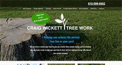 Desktop Screenshot of craigwicketttreework.com